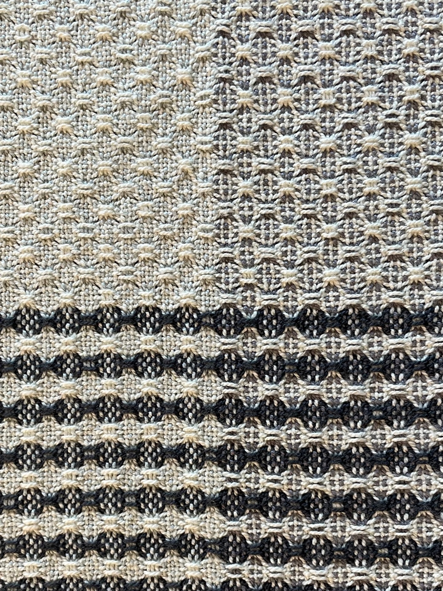 Charcoal Mini-Stripe Lace