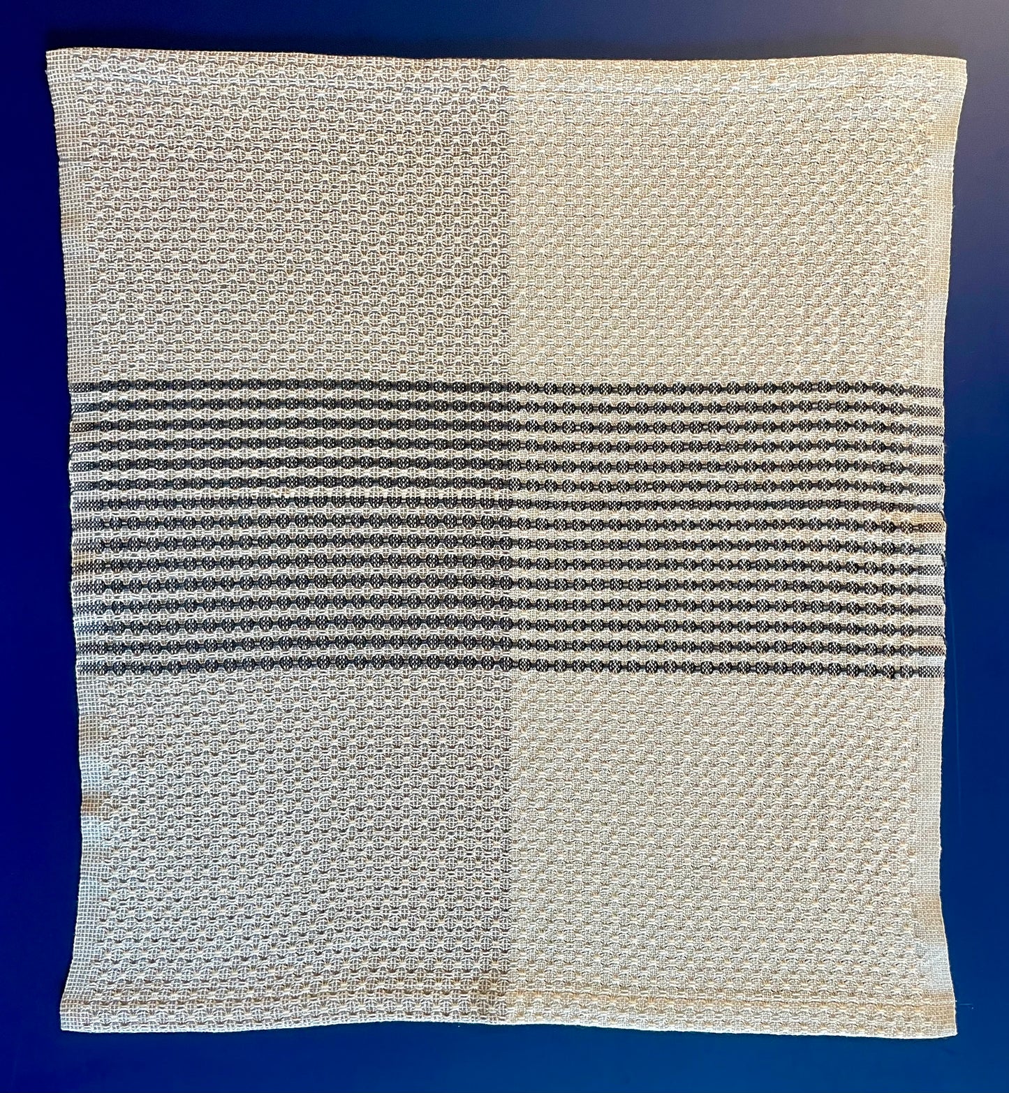 Charcoal Mini-Stripe Lace