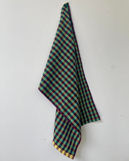 *NEW* Checkered Twill (Turquoise)